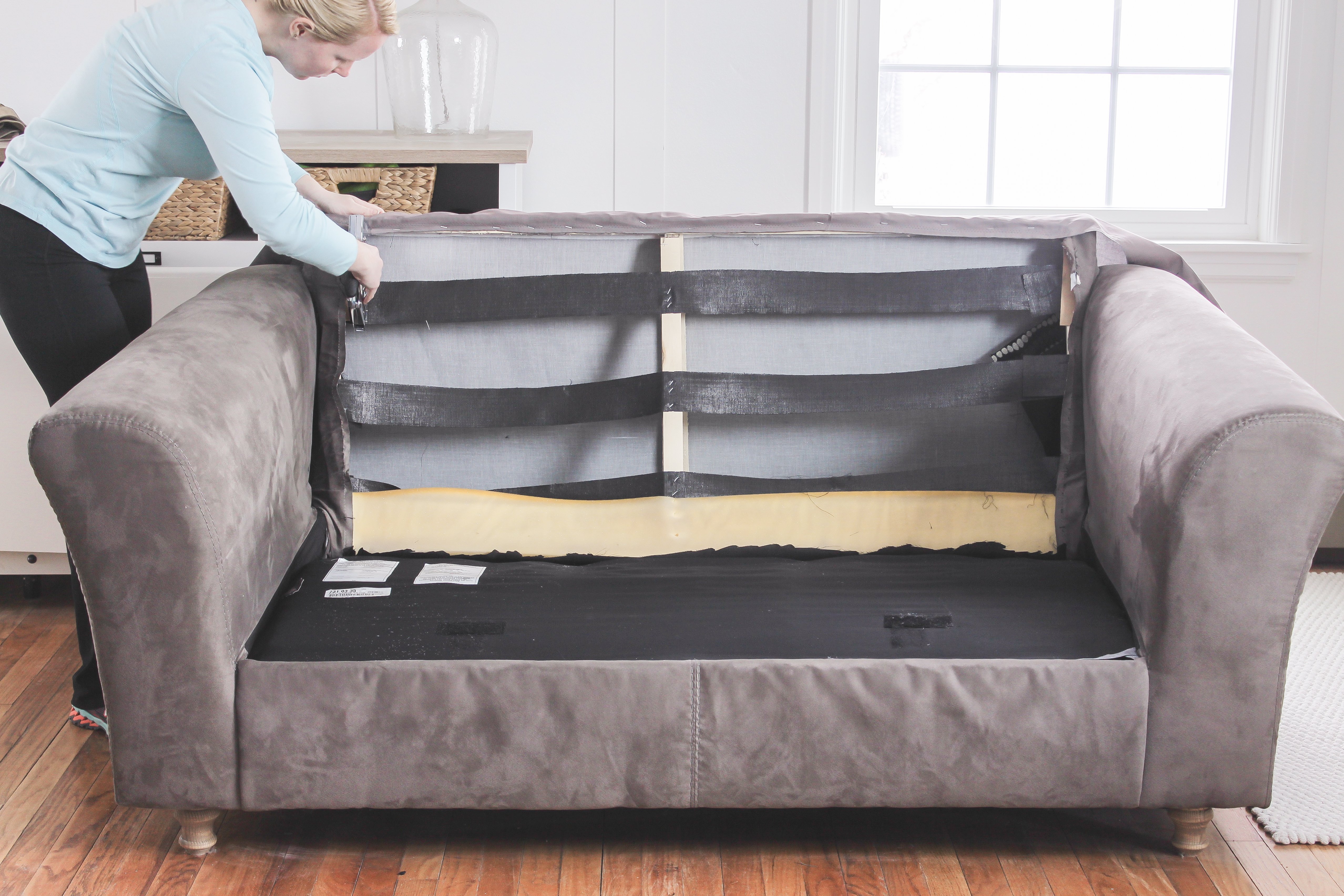 Fix A Sagging Couch Re Cushions, How To Repair A Sofa Frame